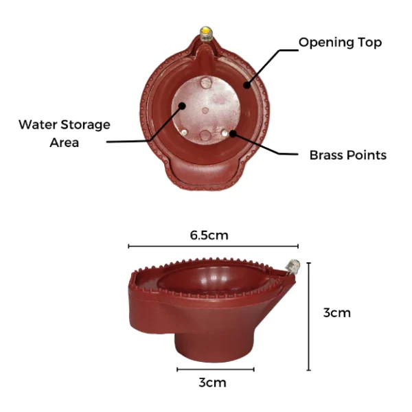 LED Brown Diya with Water Sensor - Image 6