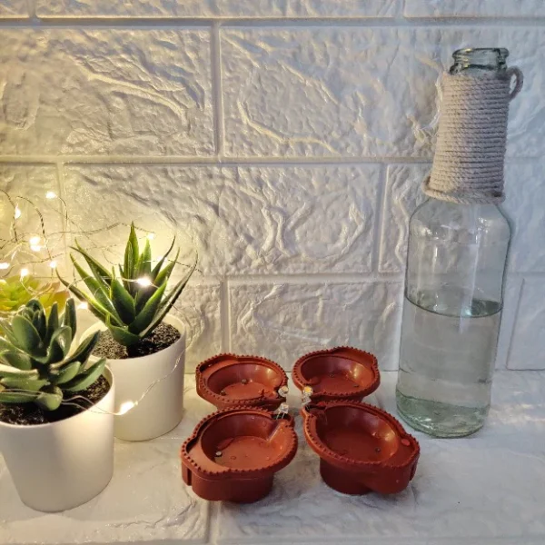 LED Brown Diya with Water Sensor - Image 4