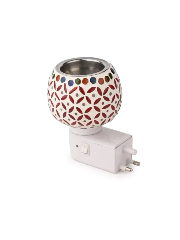 Glass Crafted Electric Diffuser with Colorful Lights - Assorted Designs - Image 2