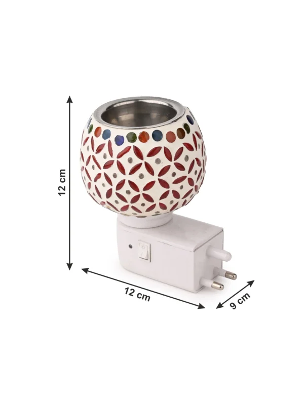 Glass Crafted Electric Diffuser with Colorful Lights - Assorted Designs - Image 3