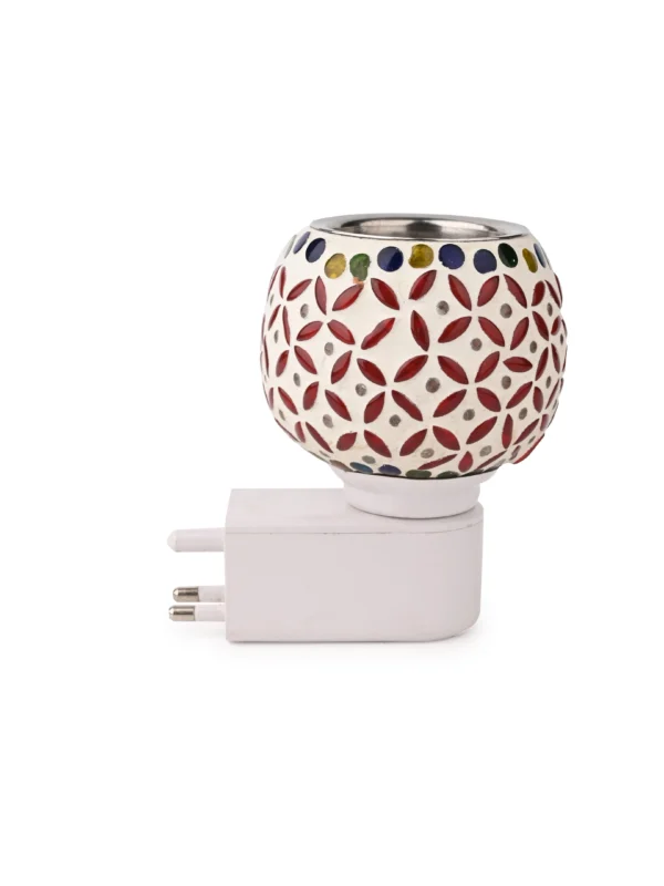 Glass Crafted Electric Diffuser with Colorful Lights - Assorted Designs - Image 4