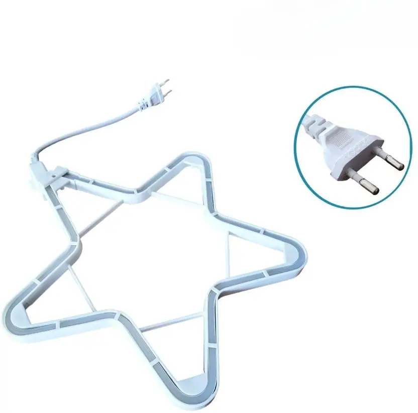 Neon Star Light for Diwali Decoration - Image 3